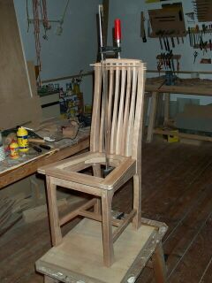 One of the final stages in the assembling