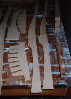 Templates used in the construction